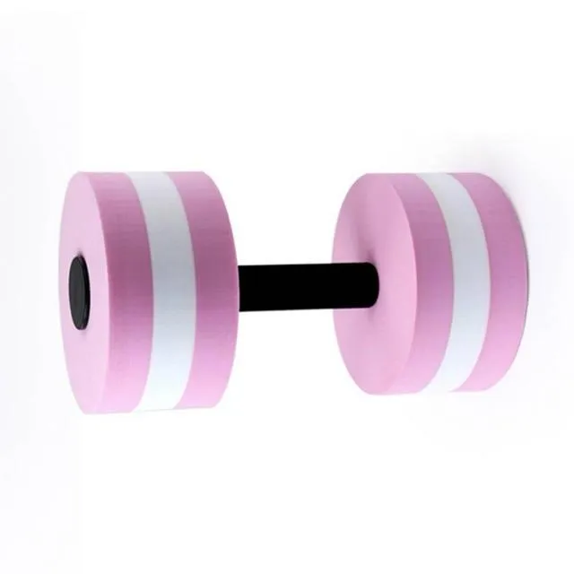 1pc EVA Water Foam Floating Dumbbell Swimming Pool Water Weight Aerobics Automatic Float Aquatic Barbell Toy
