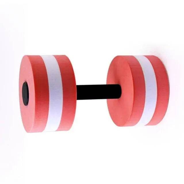 1pc EVA Water Foam Floating Dumbbell Swimming Pool Water Weight Aerobics Automatic Float Aquatic Barbell Toy