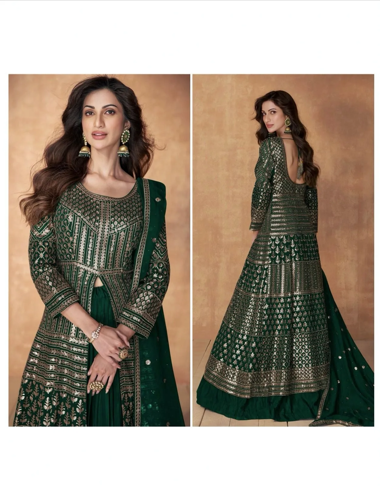 Aashirwad Sequence Readymade Salwar Suit D.No.9886