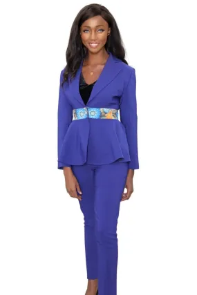 African Blue Suit Elegant