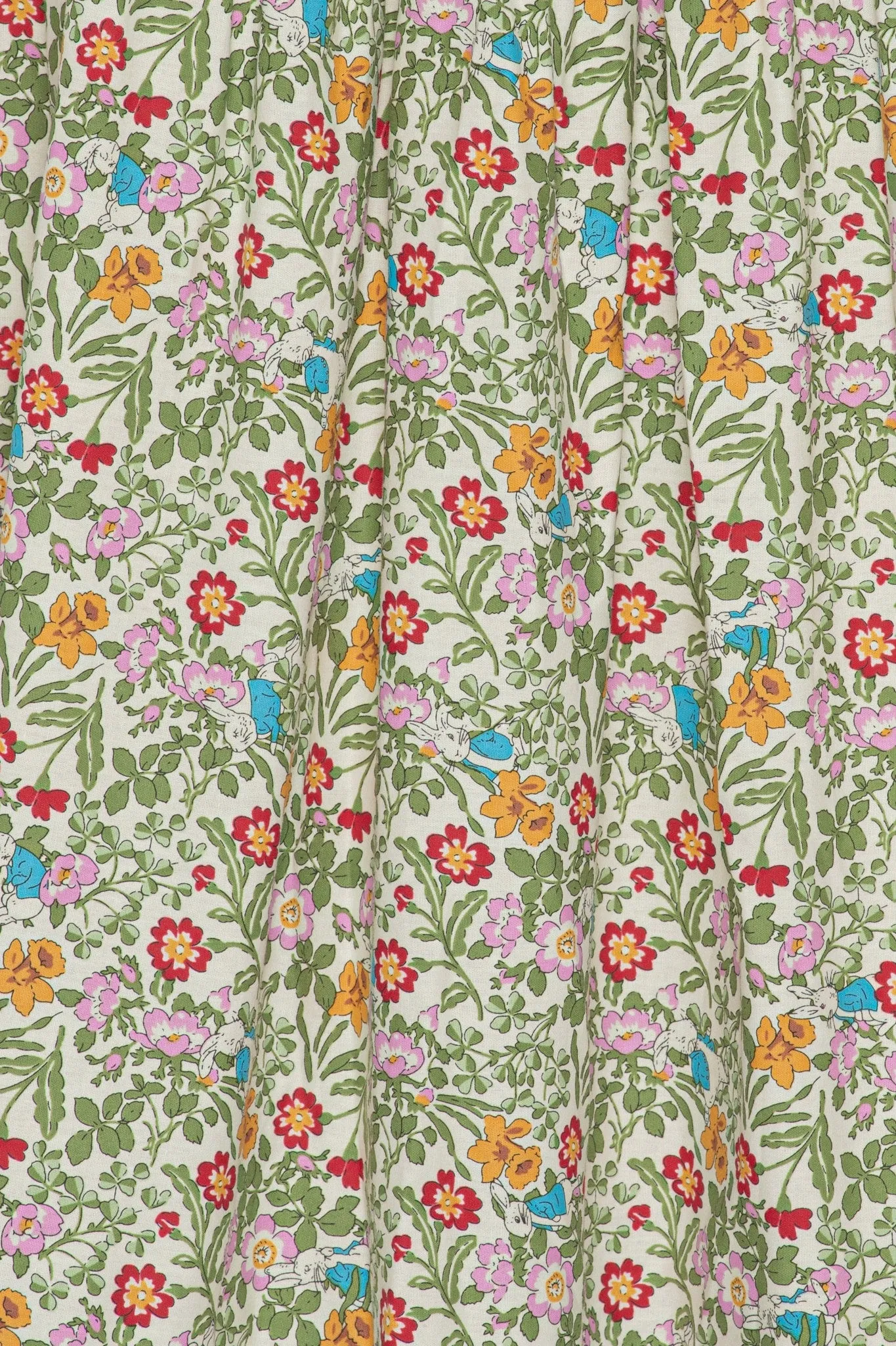 AgnesIC Kjole - Grøn Blomsterprint