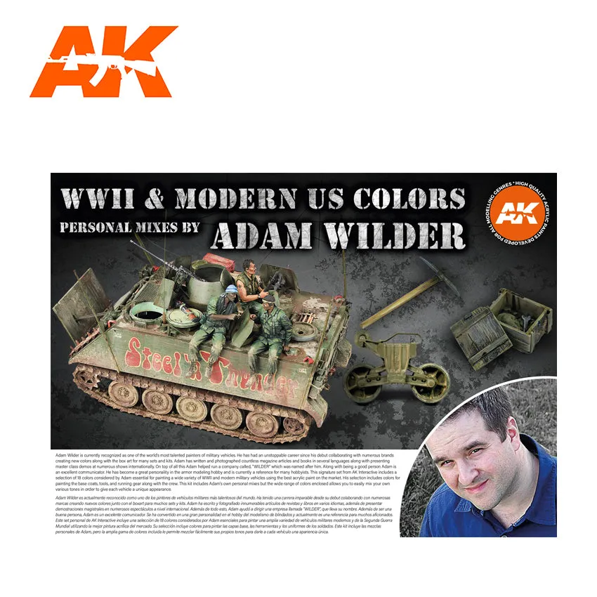 AK Interactive Adam Wilder Signature Set 18 Colors