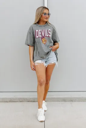 ARIZONA STATE SUN DEVILS SOLID DEFENSE OVERSIZED CREWNECK TEE