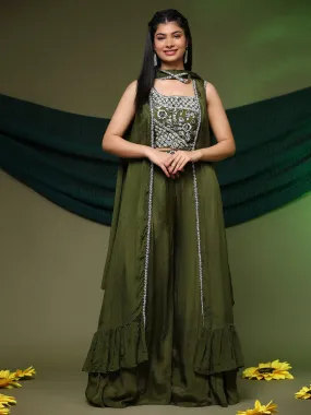 Beautiful Designer Indo Western Readymade Crop Top