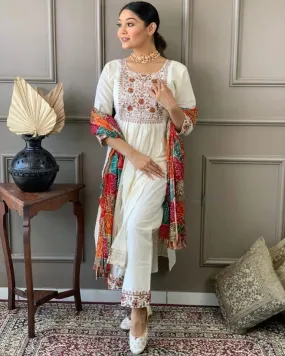 Beautiful Designer Party Wear Viscose Silk Salwar Suit