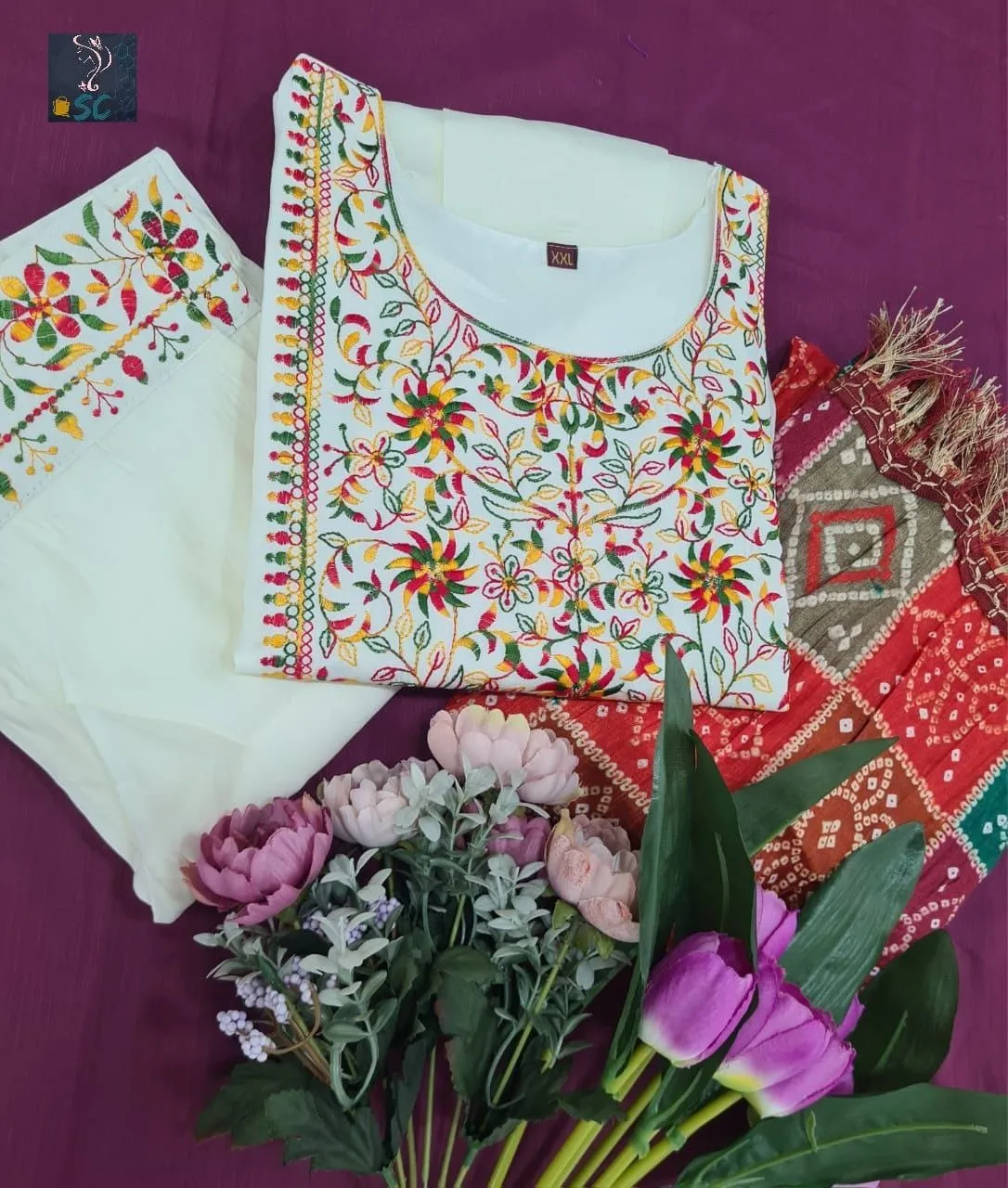 Beautiful Designer Party Wear Viscose Silk Salwar Suit