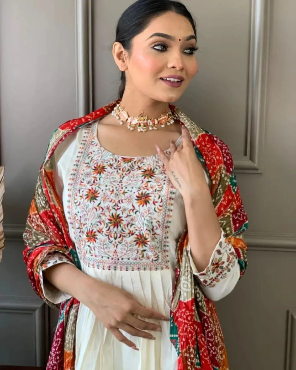 Beautiful Designer Party Wear Viscose Silk Salwar Suit