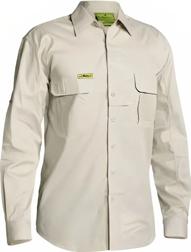 BISLEY Insect Protection Fishing Shirt Long Sleeve Casual Business Work Cotton
