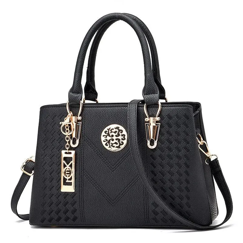 Business Woman's Classic PU Leather Crossbody/Messenger Shoulder Bag