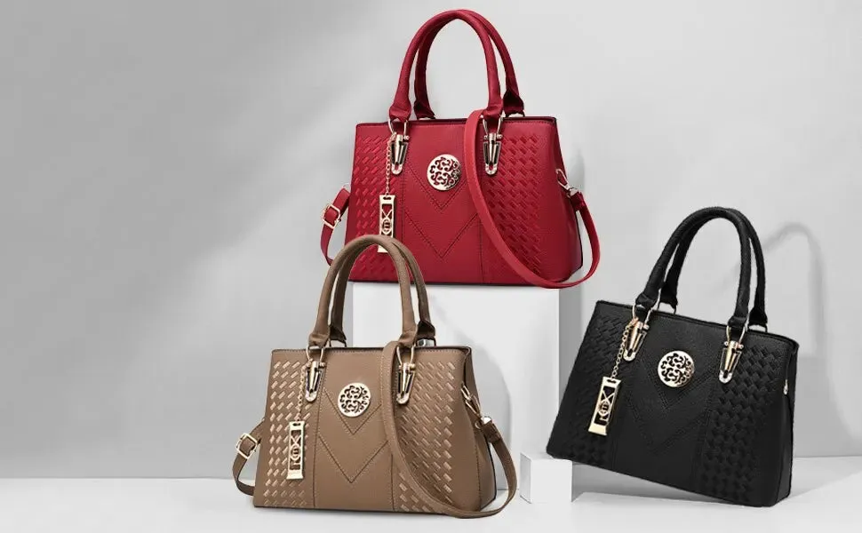 Business Woman's Classic PU Leather Crossbody/Messenger Shoulder Bag