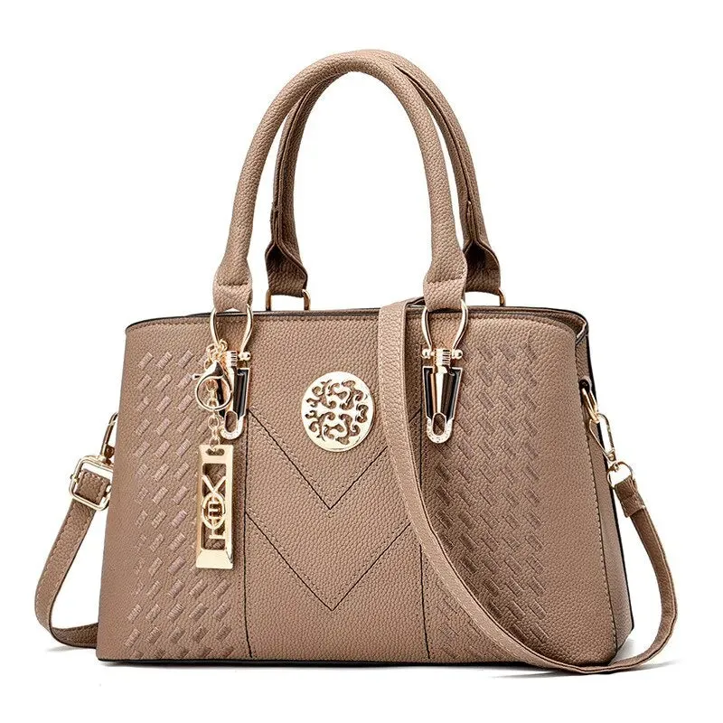 Business Woman's Classic PU Leather Crossbody/Messenger Shoulder Bag