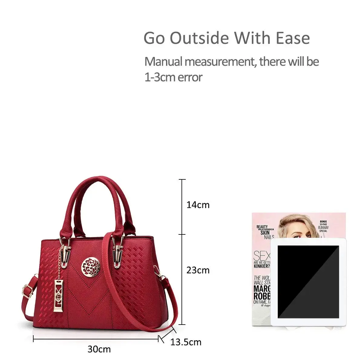 Business Woman's Classic PU Leather Crossbody/Messenger Shoulder Bag