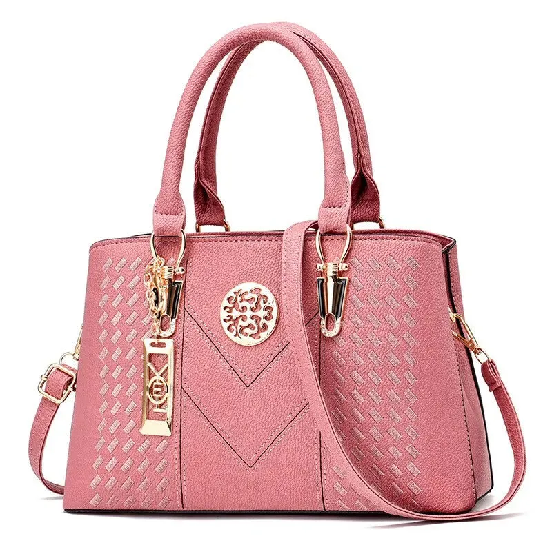 Business Woman's Classic PU Leather Crossbody/Messenger Shoulder Bag