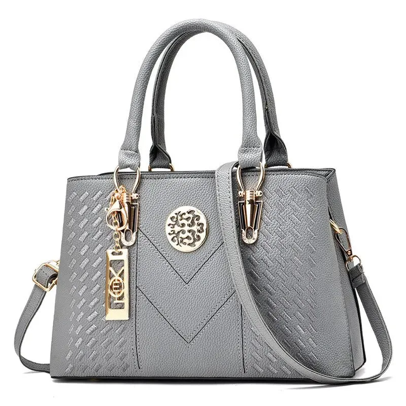 Business Woman's Classic PU Leather Crossbody/Messenger Shoulder Bag