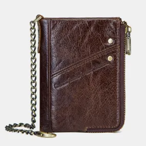 Casual RFID Multifunctional Wallet With Chain