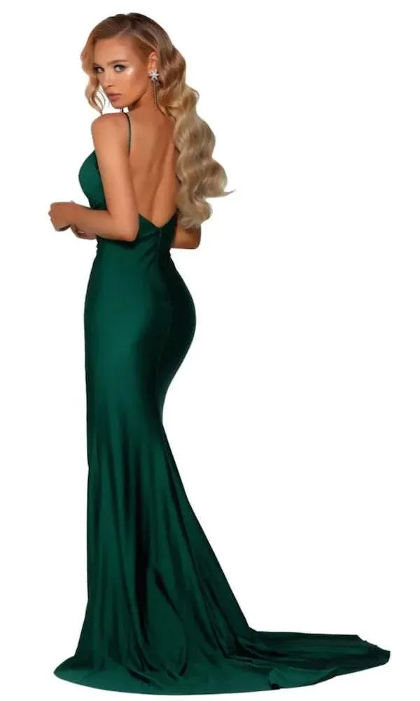 Clean Green Evening Dress