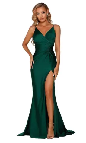 Clean Green Evening Dress