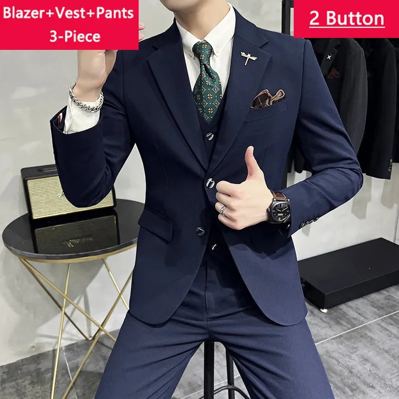 Fashion Solid Color business office Suit