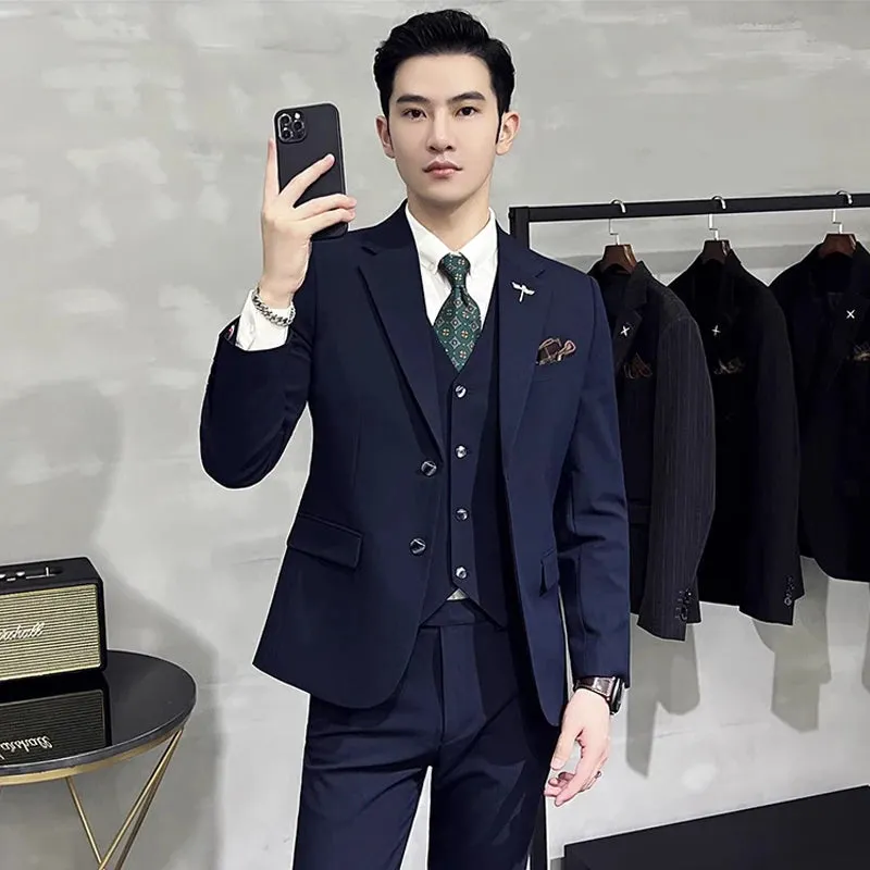 Fashion Solid Color business office Suit