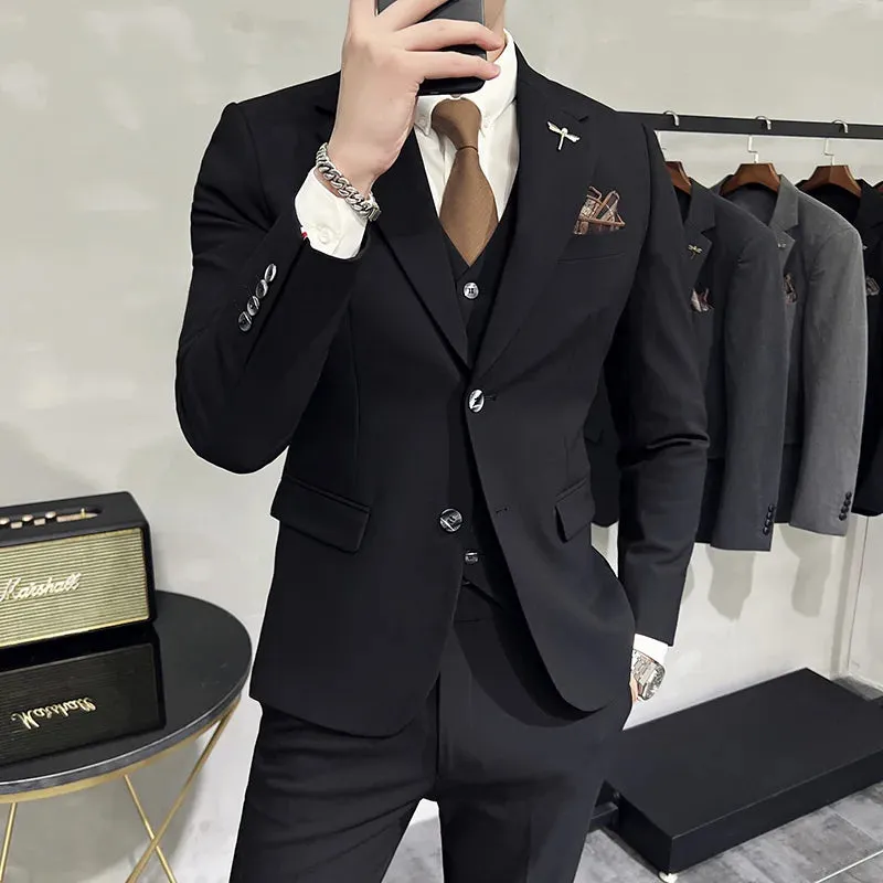 Fashion Solid Color business office Suit