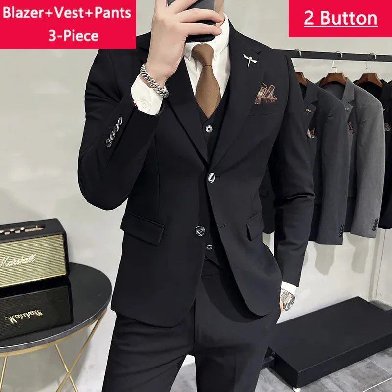 Fashion Solid Color business office Suit