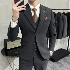 Fashion Solid Color business office Suit