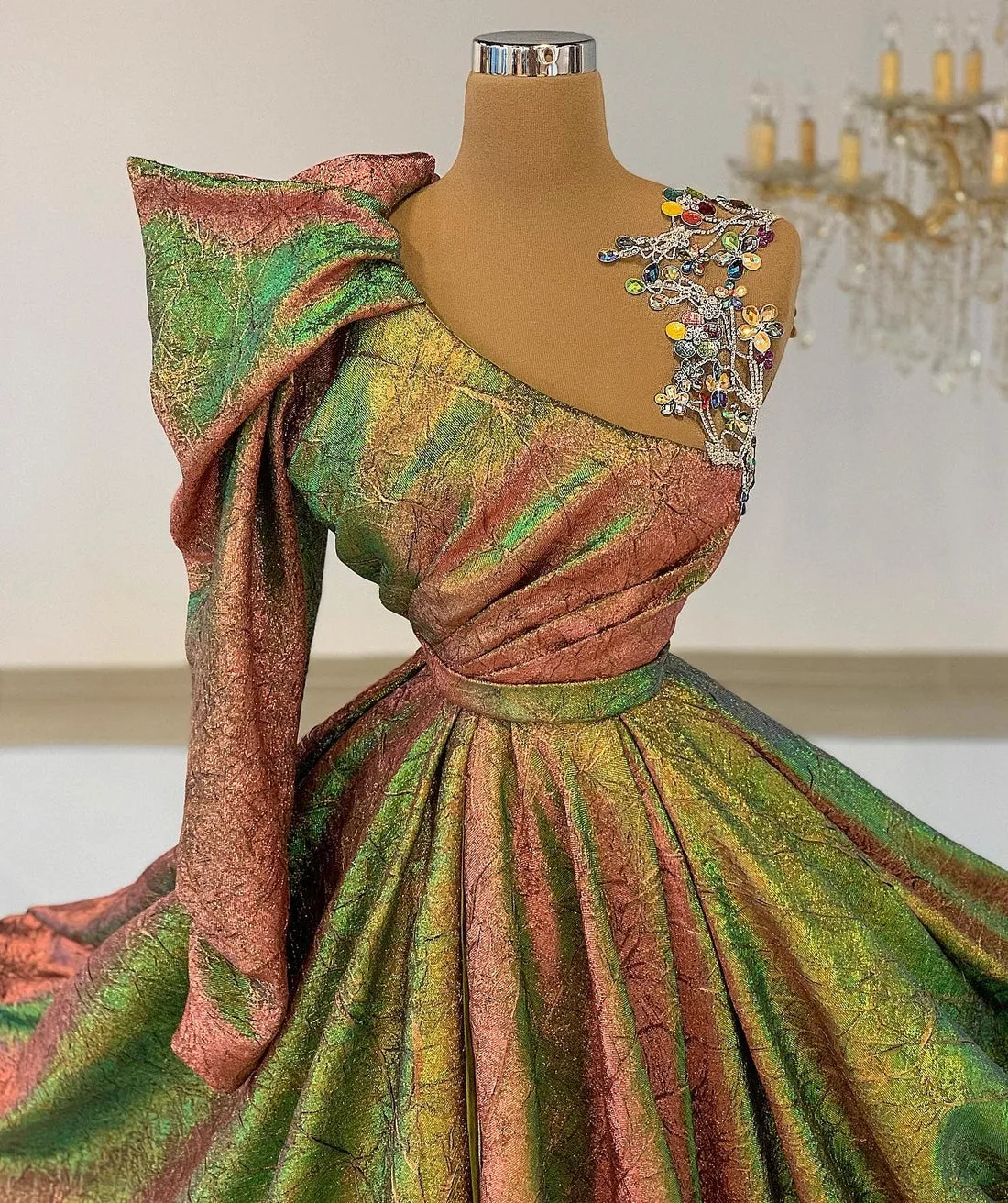 Leslie Multicolor Beautiful Evening Dress
