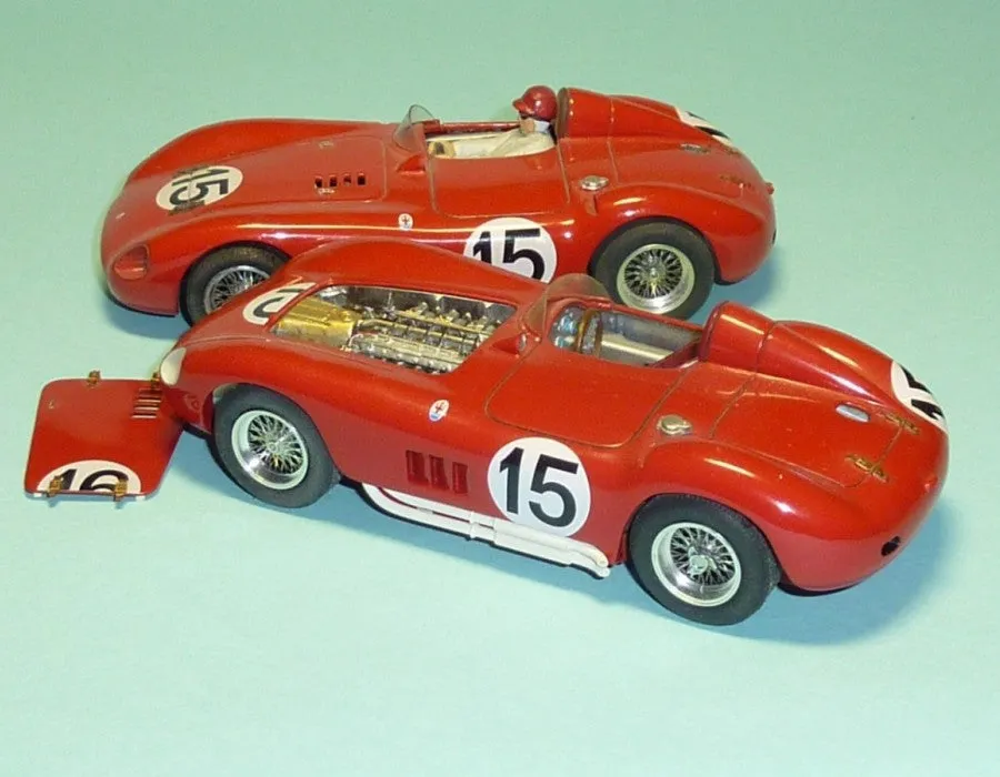 Maserati 300S 1955 Le Mans with Engine Detail