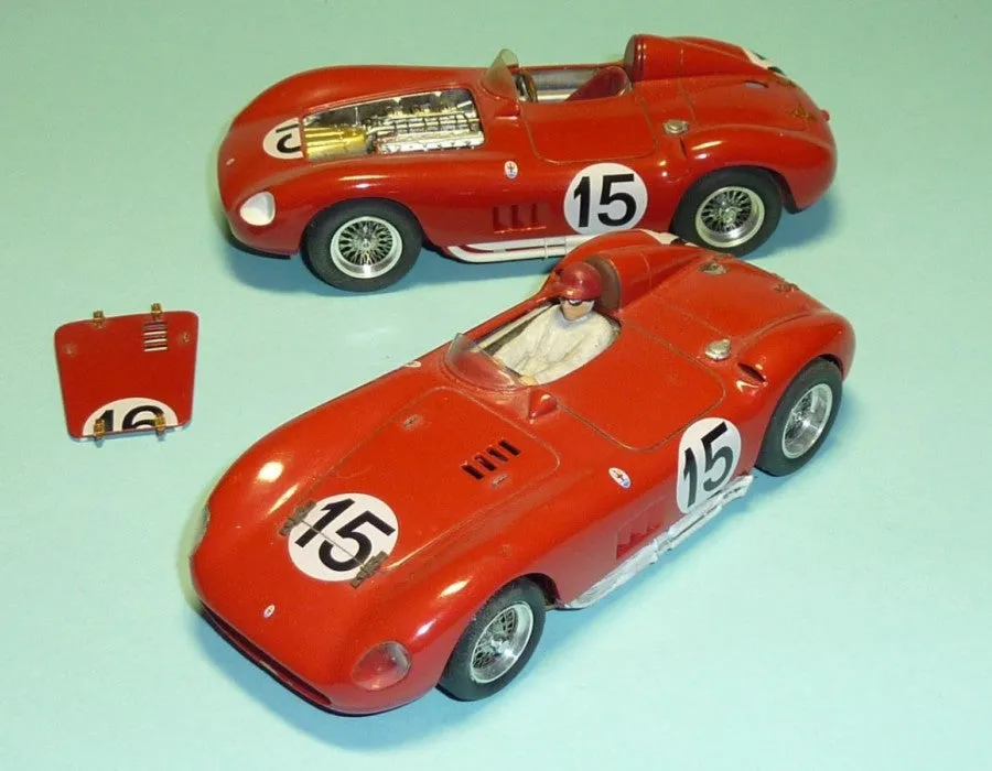 Maserati 300S 1955 Le Mans with Engine Detail