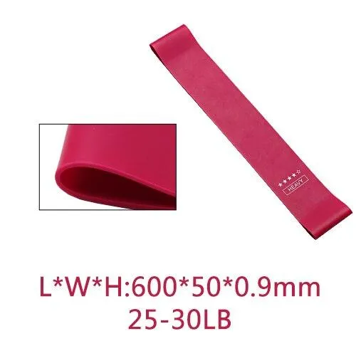 Resistance Bands Fitness Gum Exercise Gradient Color Sports Elastic Band Strength Training Athletic Rubber Loop Workout Expander