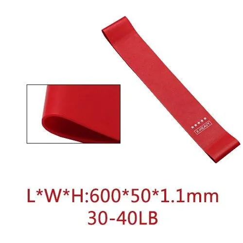 Resistance Bands Fitness Gum Exercise Gradient Color Sports Elastic Band Strength Training Athletic Rubber Loop Workout Expander