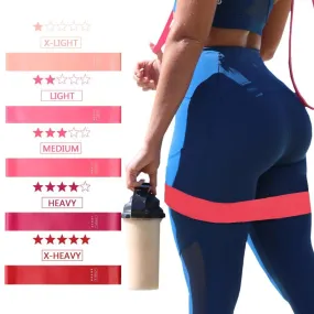 Resistance Bands Fitness Gum Exercise Gradient Color Sports Elastic Band Strength Training Athletic Rubber Loop Workout Expander