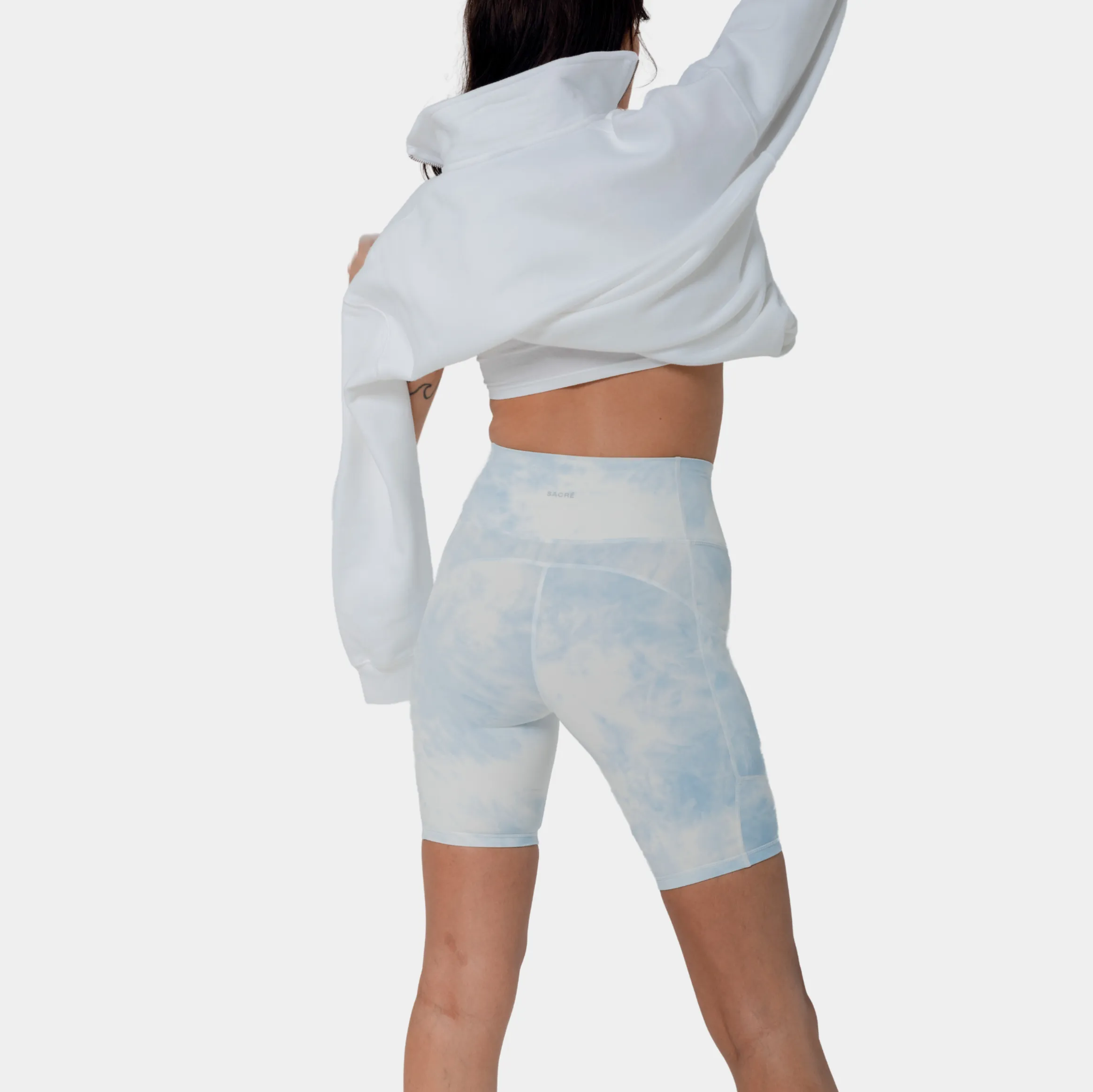 Shayla Biker Shorts Womens Shorts (Blue)