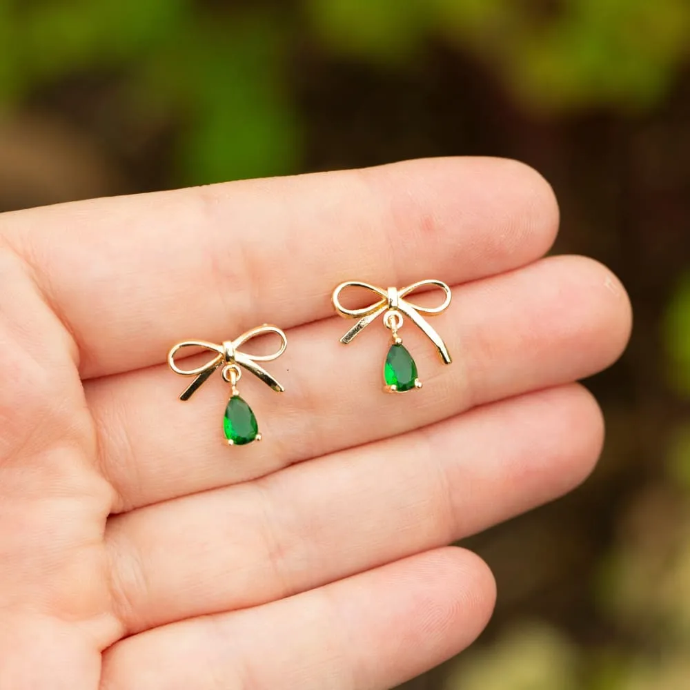 The Caroline - Casual - Custom Birthstone Earrings
