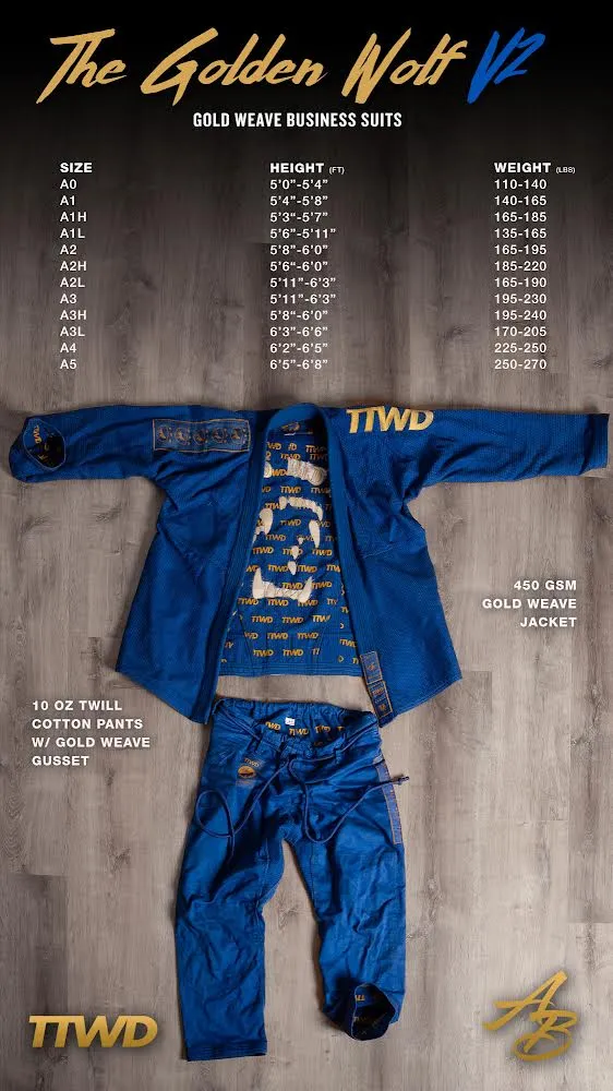 The Official Issue Business Suit V31 - "The Golden Wolf" - Royal Blue